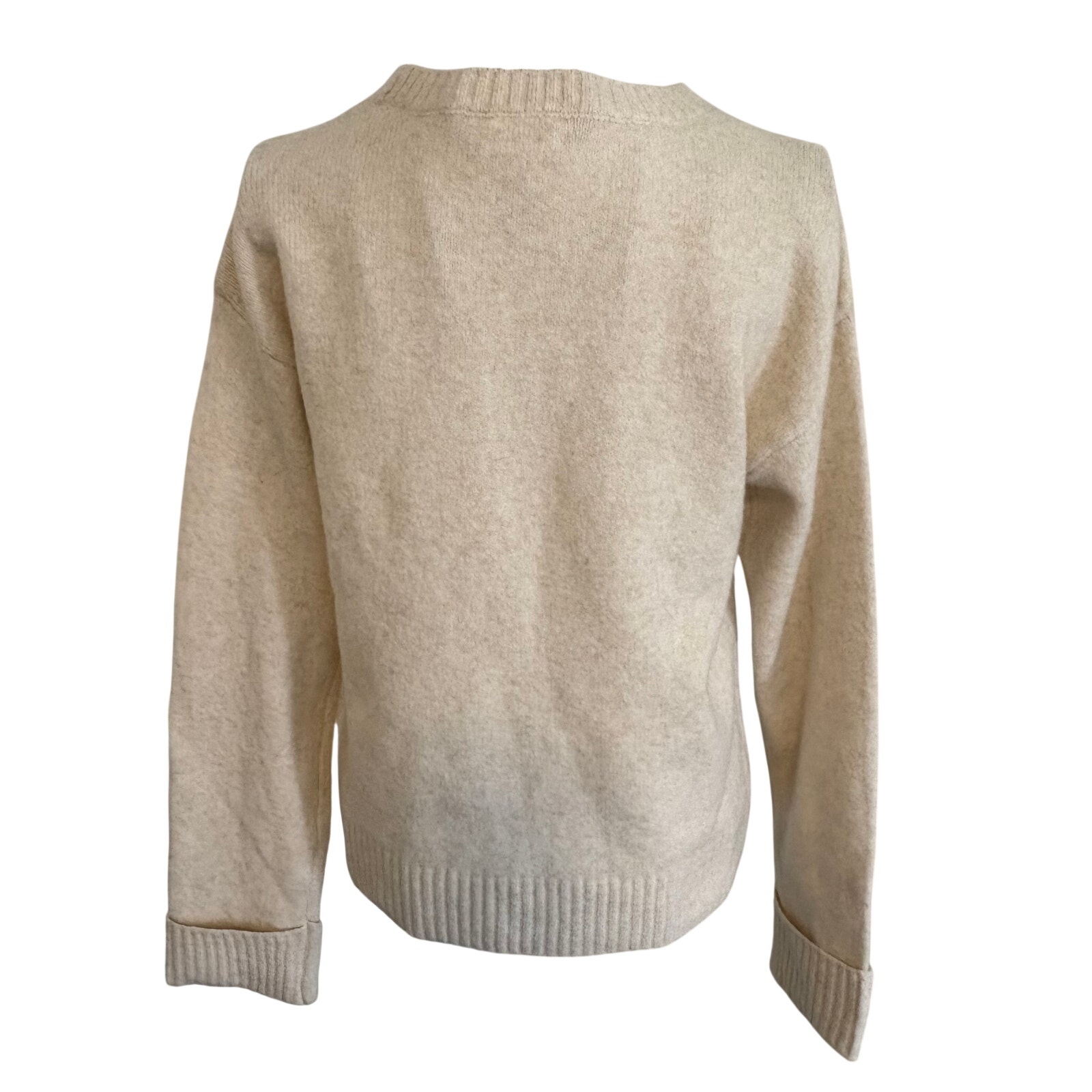 Nwt Song Of Style By Aimee Song Recycled Knit Pullover Sweater Wool Blend Ivory — image 5 of 7